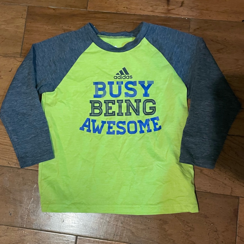 Adidas 3/4 Baseball style tee for kids